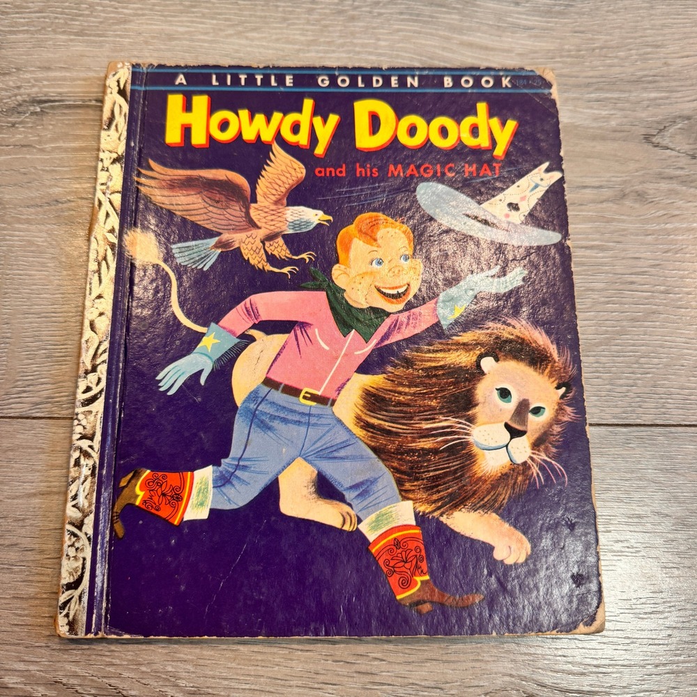Howdy Doody and His Magic‎ Hat Little Golden Book Vintage 1954 Childrens
